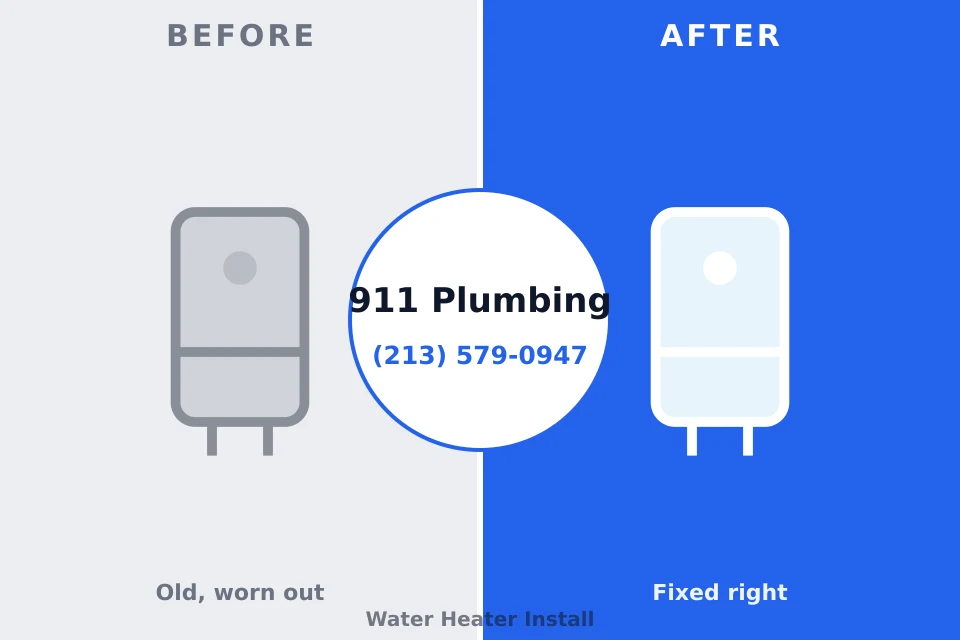 Before and after: plumbing repair Benavides, TX